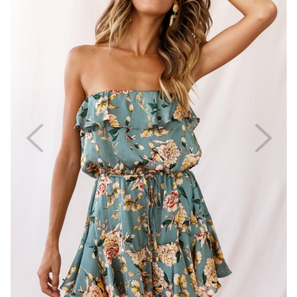 Pasesena Bandeau Romper with tie be Selfie Leslie